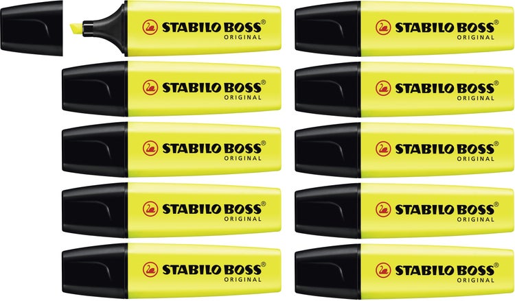 STABILO Textmarker, BOS ORIGINAL gelb, 10er Pack