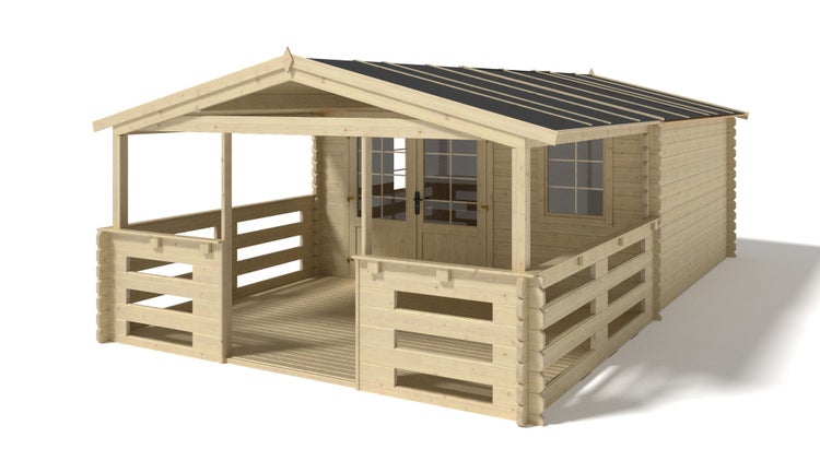 Gartenhaus, Gerätehaus 28m2 - 4x4m - 40mm