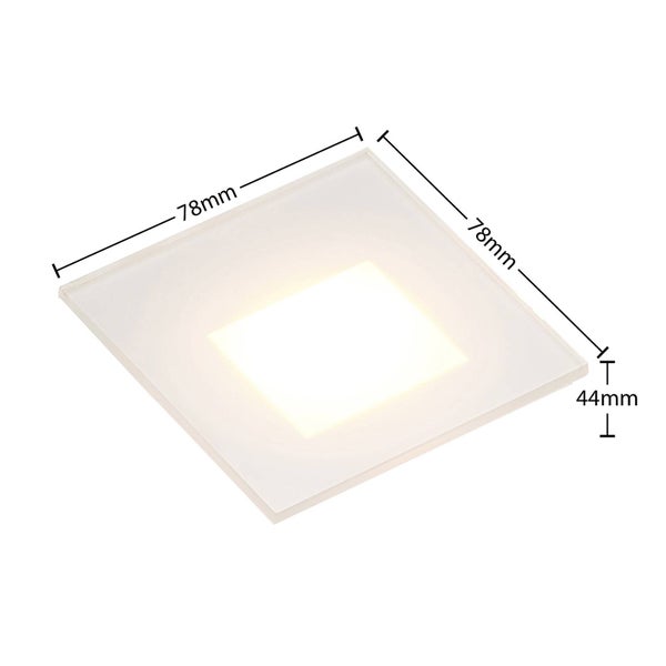 Arcchio LED Wandeinbaustrahler Vexi (Modern) in Weiß aus Aluminium (1 flammig, ) Wohnzimmerleuchte