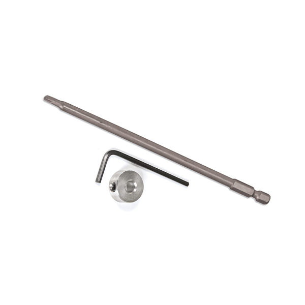 Langbit Set mit Tiefenstopp und Innensechskantschlüssel für Terrassenbauschrauben.