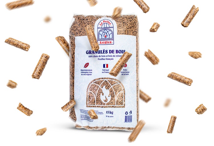 Hartholz Pellets 2 x 15 kg, Holzpellets mit hohem Brennwert für Kamin, Heizung, Ofen, aus nachhaltiger Produktion