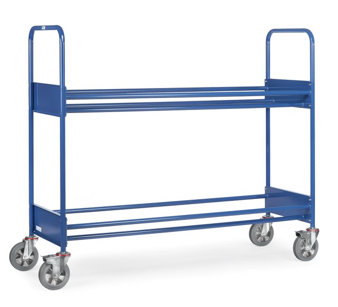 Blauer Transportwagen mit Rollen