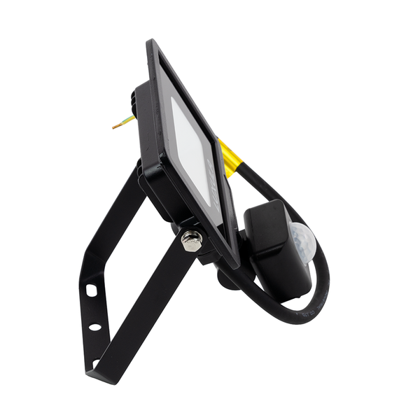 LUXULA LED Außenstrahler mit Bewegungsmelder 10W Strahler 4000K Neutralweiß 1000lm Fluter Schwarz IP65