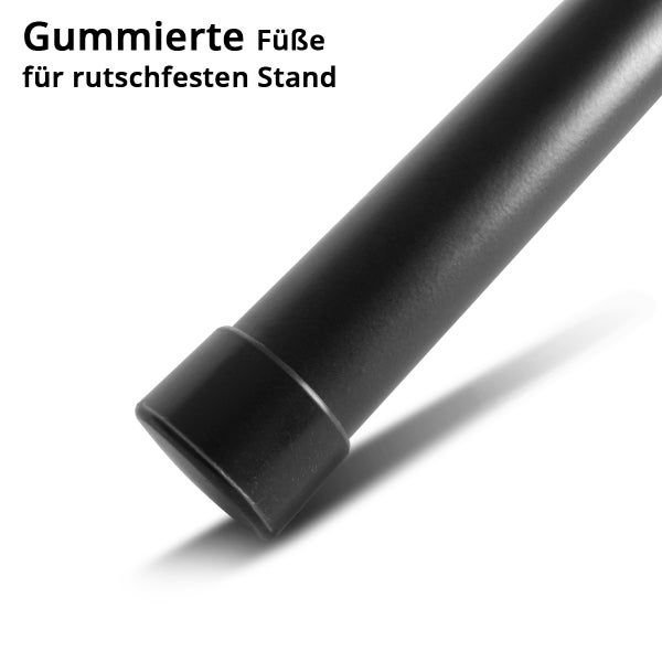 Gummierte Füße für rutschfesten Stand