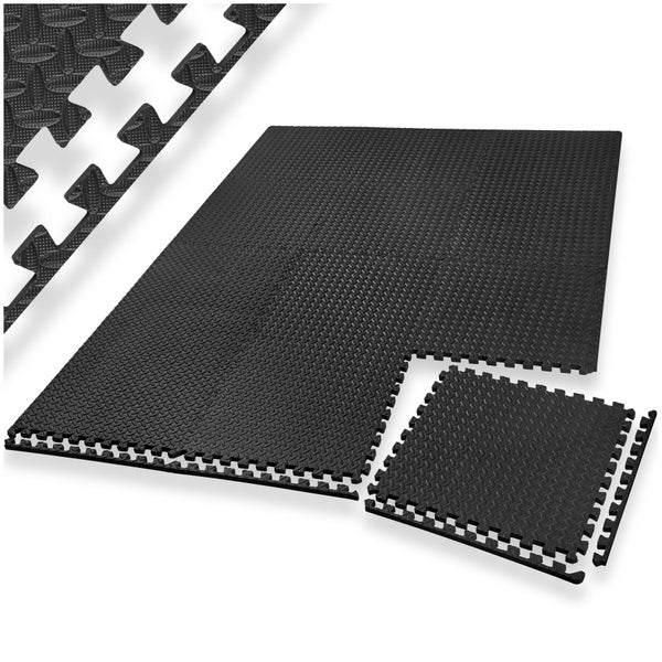 Schwarze Steckmatten mit Rautenmuster