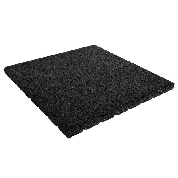 Gummifliese 30 mm - 50 x 50 cm - Schwarz