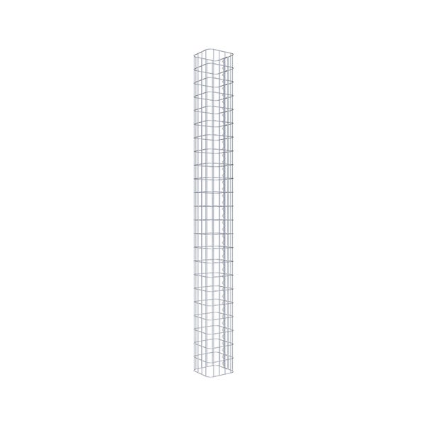 Gabionensäule 22 x 22 cm, MW 5 x 10 cm eckig - Höhe: 2,30 m