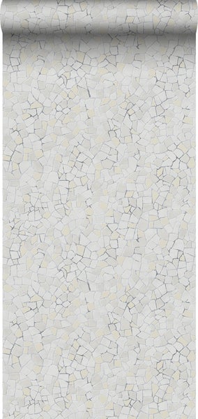 Sanders und Sanders Tapete Mosaik-Fliesen Grau und Beige - 53 cm x 10 m - 640016
