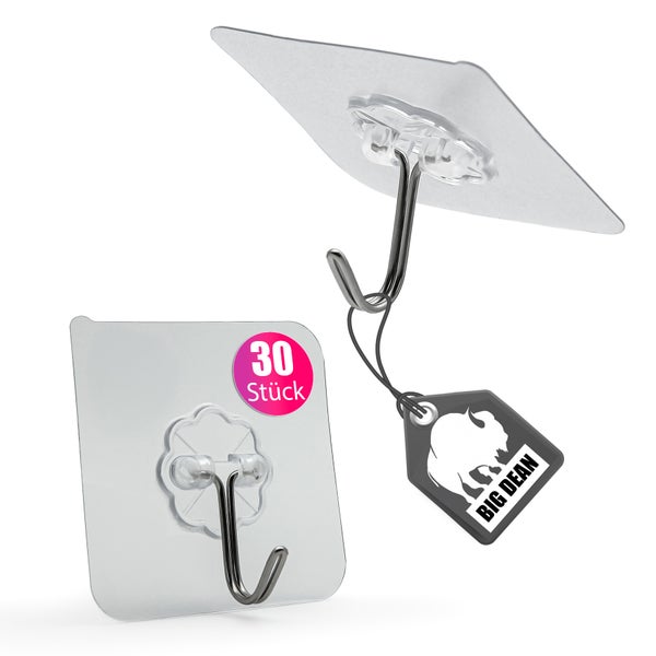 Selbstklebende Haken im 30er-Pack von Big Dean