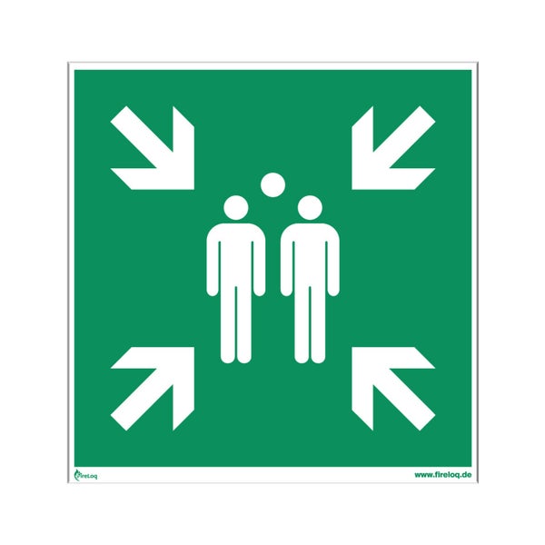 Sicherheitszeichen Sammelstelle