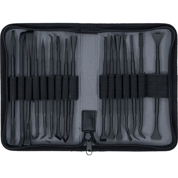 Werkzeugsatz in Reißverschlusstasche zur Oberflächenbearbeitung