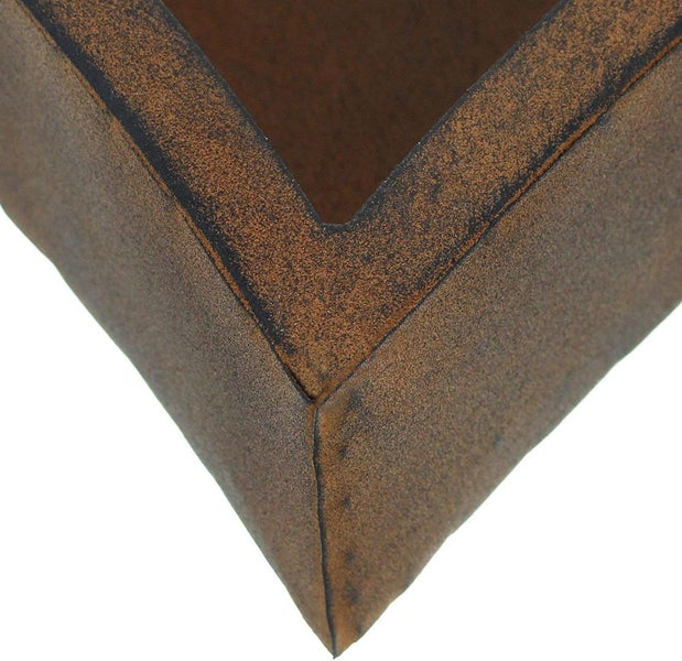 Dekoleidenschaft 2x Pflanzer Herz aus Metall in Rostoptik, Blumentopf für Draußen, Pflanzschale, Gartendeko