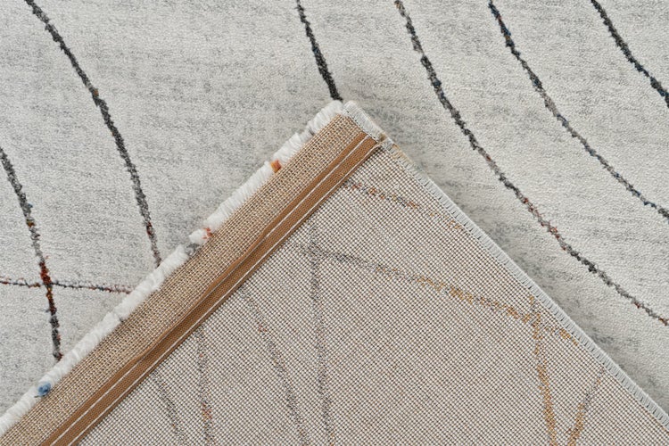 Kurzflor Teppich Tranquiluxe Grau / Multi 10 mm Modern 120 x 170 cm