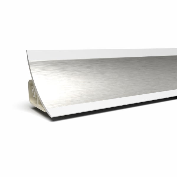 Wandabschlussleiste aus Aluminium mit Kunststoffträger für Arbeitsplatten