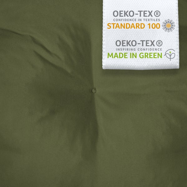Oeko-Tex Standard 100 und Made in Green Zertifizierung.