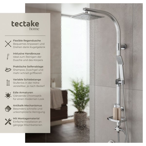 Moderne barrierefreie Badewanne mit Glastür und gebogenem Duschaufsatz aus Glas in einem hell gefliesten Badezimmer.