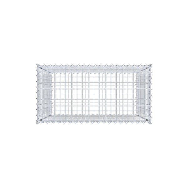 Gabione 100 cm x 100 cm x 50 cm (L x H x T), Maschenweite 5 cm x 5 cm, Spirale