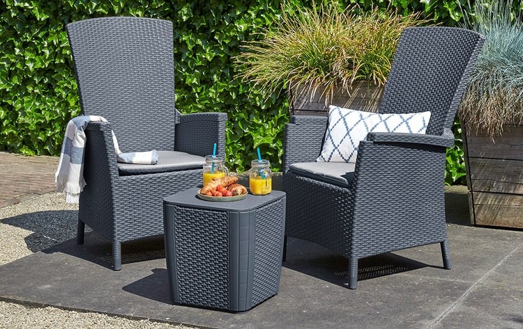 Keter Vermont Gartenstuhl - 64x68x107cm – Graphit