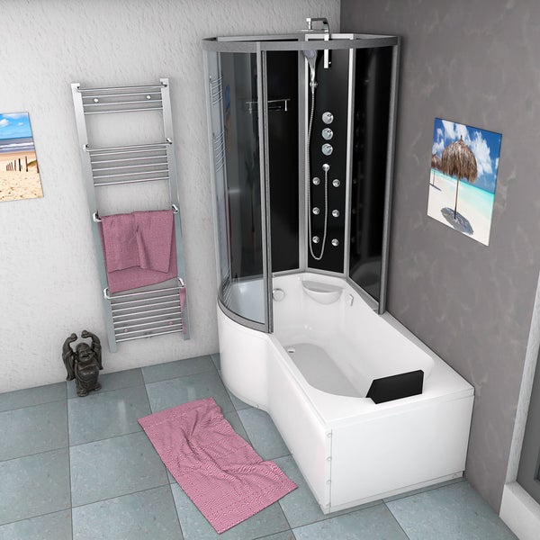 Wanne Dusche Kombination sw K50-R32 100x170