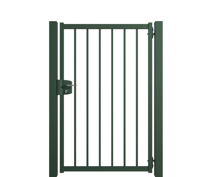 Metall Gartentür mit Schloss und Griff