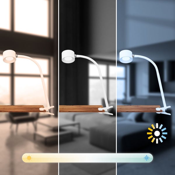 LED Schreibtischlampe Leselampe Klemmleuchte Magnetisch Akku Dimmbar Abnehmbar