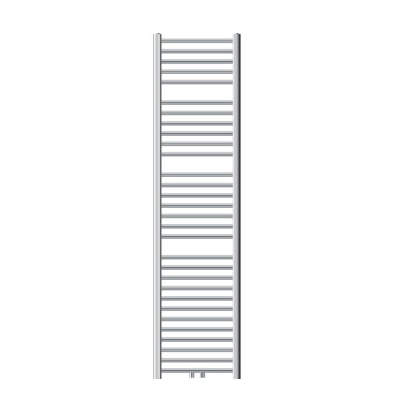 ECD Germany Badheizkörper 400 x 1800 mm - Chrom - gerade mit Mittelanschluss - Design Heizkörper Handtuchwärmer Handtuchtrockner Handtuchheizkörper Handtuchheizung Handtuchheizer Badezimmer Heizung