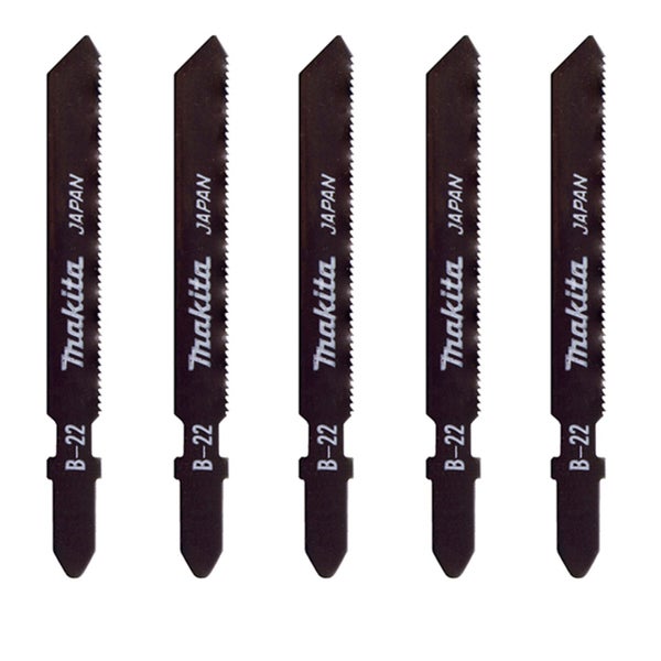 Makita 5x HSS Stichsägeblatt B-22 - A-85737