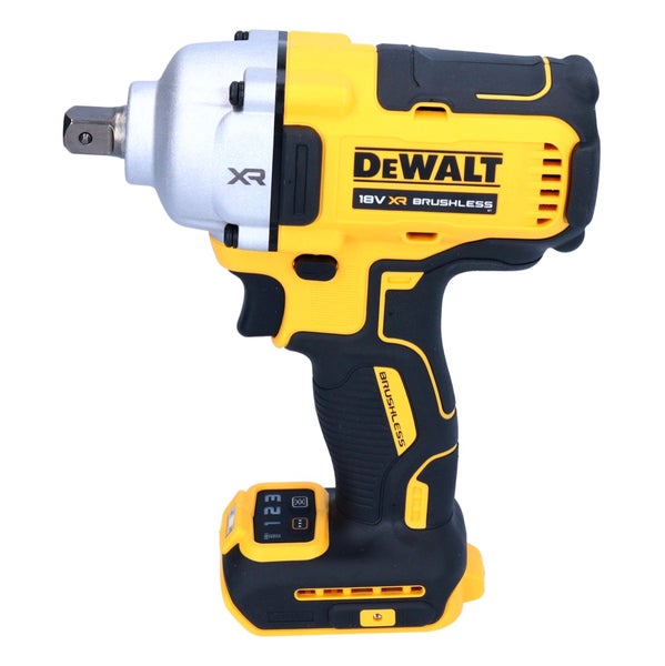 DeWalt Akku-Schlagschrauber 18 Volt XR Brushless, gelb und schwarz mit silbernem Getriebegehäuse.