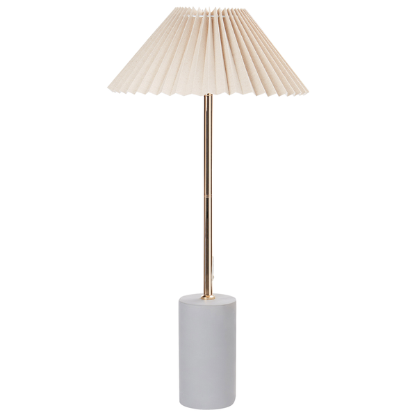 Tischleuchte BALUARTE Kunstleinen Beige