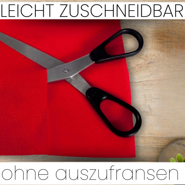 Sensalux Tischdeckenrolle 25m lang aus stoffähnlichem Vlies, 1,18 m x 25 m Rot