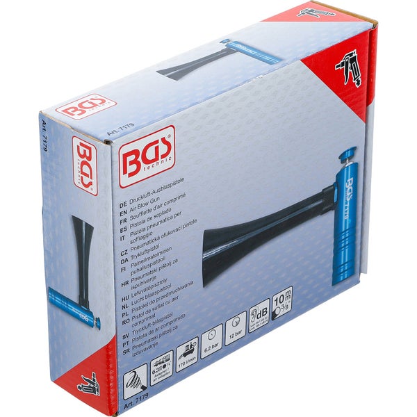 Verpackung einer Druckluft Ausblaspistole