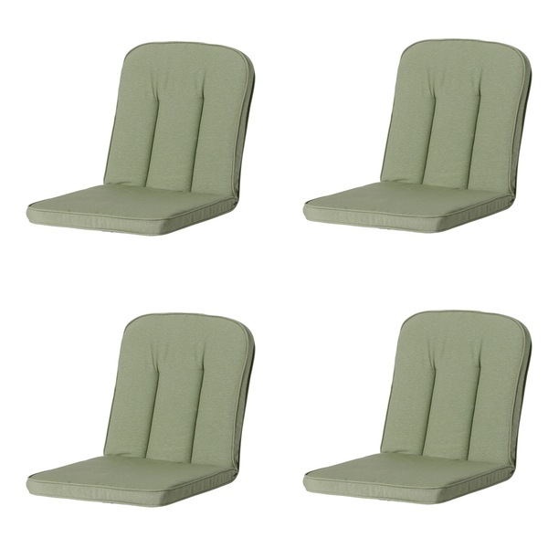Gartenstuhlauflage Panama Salbei - Ca. 94x48 cm - 4er-Set