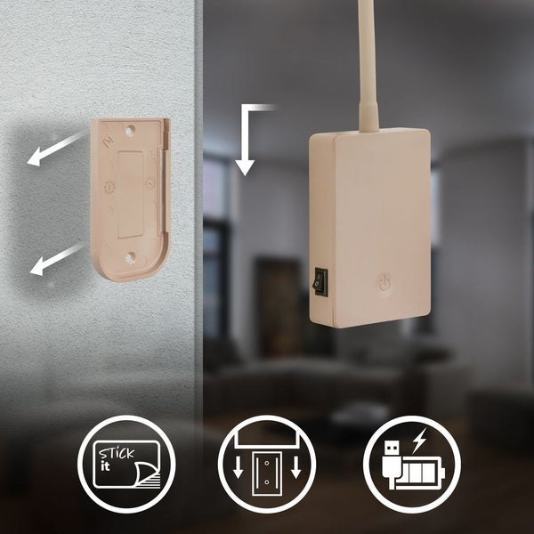 LED Leselampe Bettlampe Akku Wandleuchte ohne Bohren Dimmbar Touch