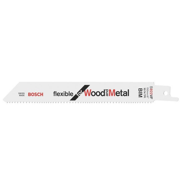 Bosch Säbelsägeblatt S922VF für Holz und Metall, Bimetall, 150 Millimeter
