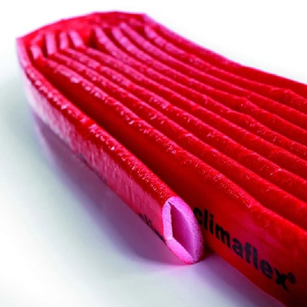 Climaflex Rohrisolierung aus Schaumstoff zur Wärmedämmung von Heizungsrohren.