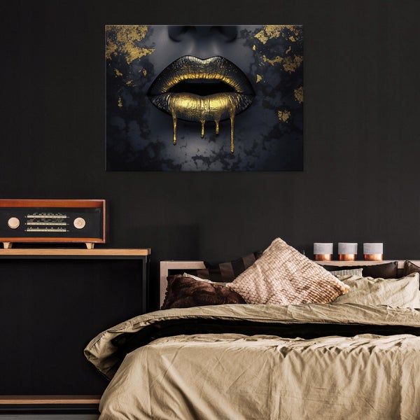 Leinwandbild Abstrakt Frau Leinwand Bilder Wandbild Wohnzimmer 120X80 cm