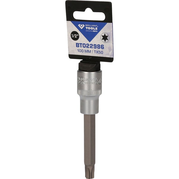 Torx-Bit mit Steckschlüsselaufnahme und Verpackung