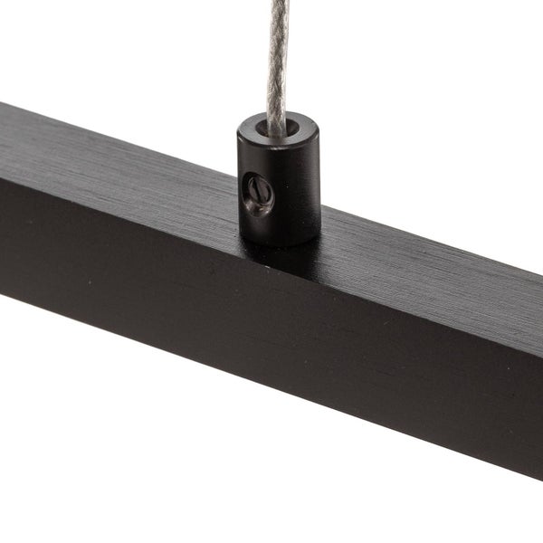quitani LED Tolu (Modern) in Schwarz aus Aluminium (1 flammig, ) Wohnzimmerleuchte