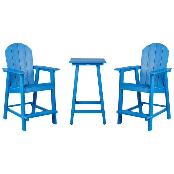 Bistro Set ADIRONDACK Blau