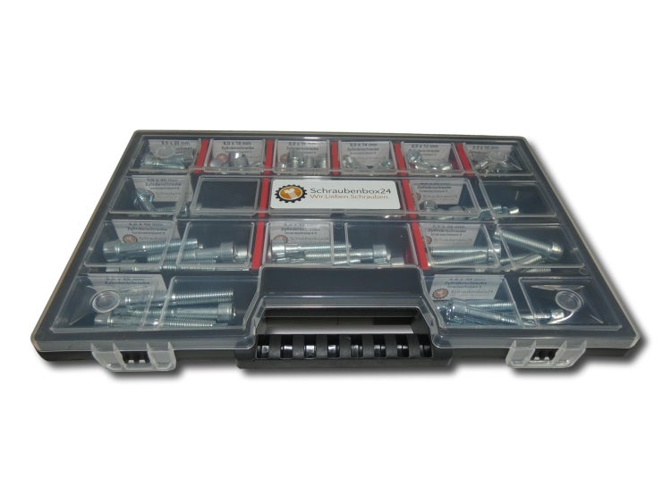 130 tlg Zylinderschrauben Sortiment M8 // 10mm-55mm Schrauben Set Schraubenbox DIN 912/ISO4762 Bolzen Vollgewindeschrauben Maschinenschrauben Gewindeschrauben Zylinderkopfschrauben