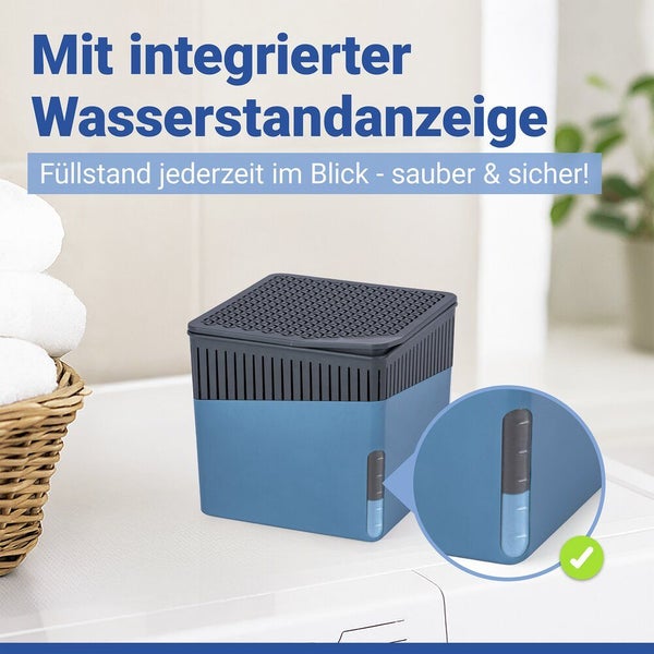 Luftentfeuchter mit integrierter Wasserstandsanzeige für Feuchtigkeitskontrolle
