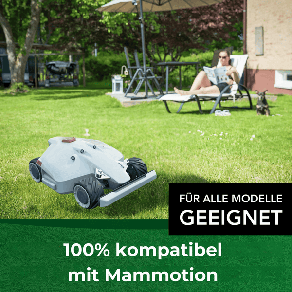 Genisys Ersatz Messer kompatibel mit MAMMOTION LUBA und kompatibel mit YUKA Mähroboter Klingen - Doppel-Loch - LongLife - bruchsicher [DIN EN 50636 geprüft] 48 Stück