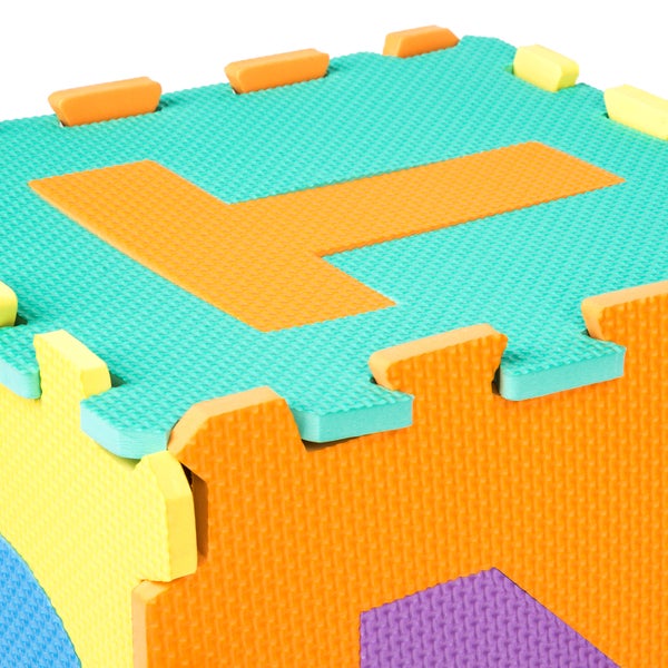 Puzzlematte tectake  jedes Teil 31,5 x 31,5 x 1 cm 86-teilig bunt