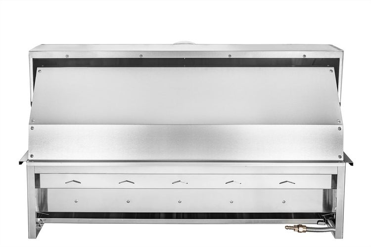 Edelstahlgrill mit Gasanschluss