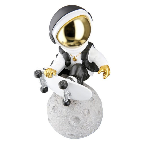 Figuren GILDE 2er Set APOLLO Dekoobjekte gelb-grau-weiß Höhe 23cm Kunstharz