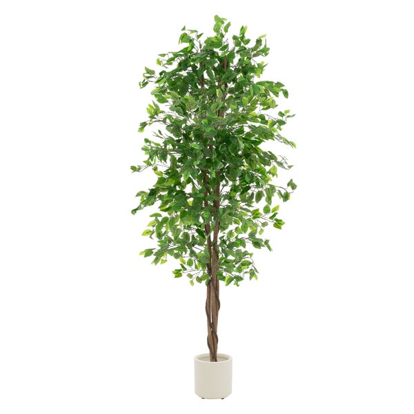 Künstlicher Ficusbaum im Topf