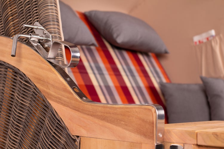 Strandkorb Nordstrand Teak PE grey Dessin 584