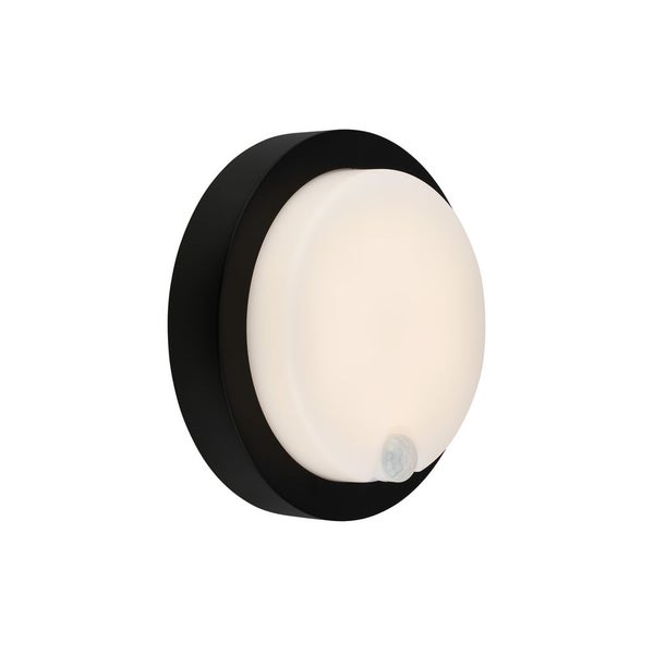 Battery LED Outdoor Wall Light,Sensor,black,LED/4W