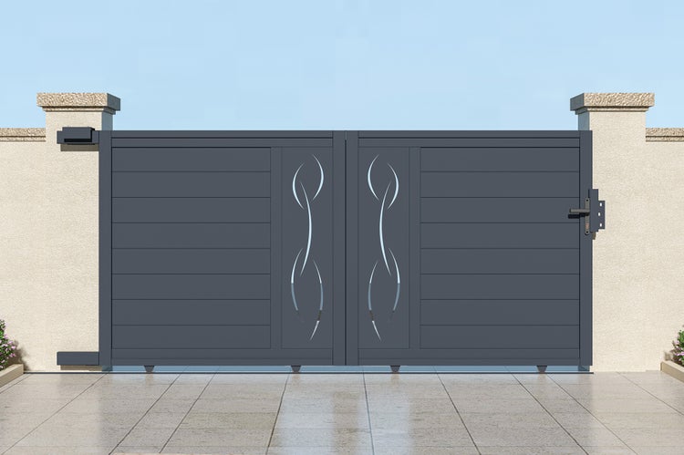 Schiebetor aus Aluminium 3m LIFE 300C140 Grau