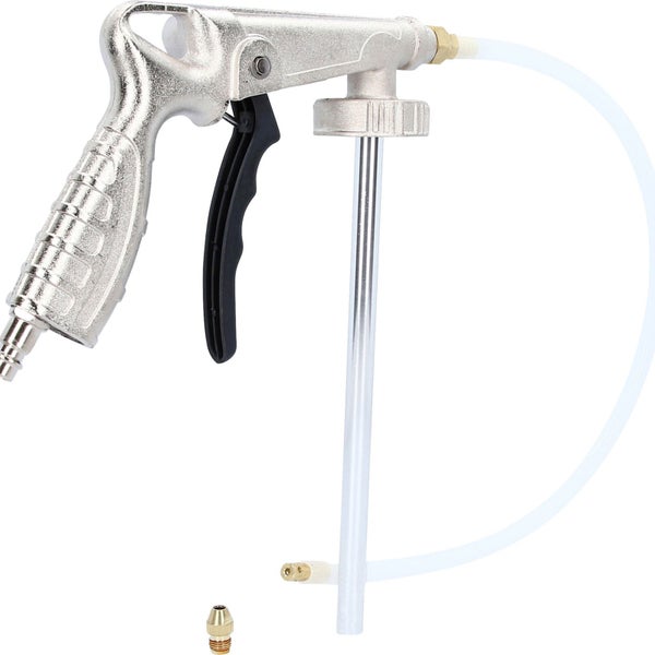 Sandstrahlpistole mit Schlauch und Zubehör
